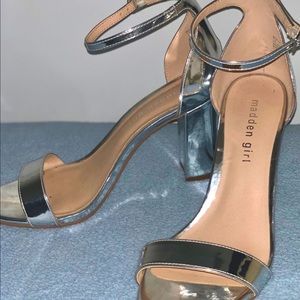 Madden Girl Open Toe Silver Heel